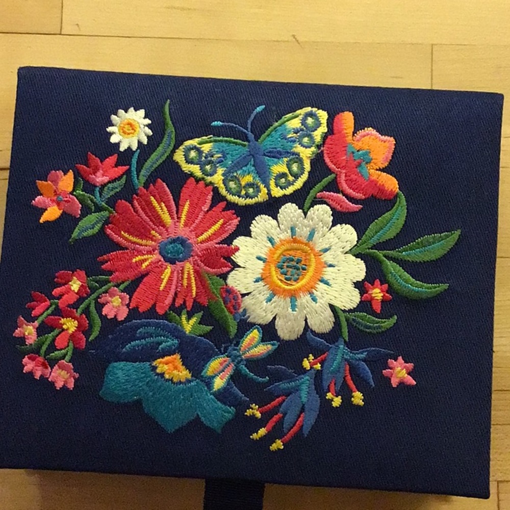 Brighton French flower garden jewelry box